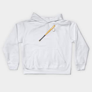 Baseball Bat and Ball Kids Hoodie